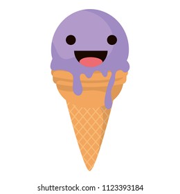 Kawaii ice cream design