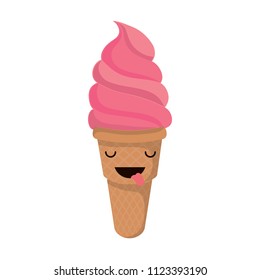 Kawaii ice cream design