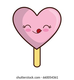 kawaii ice cream icon
