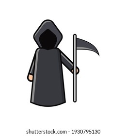 Kawaii illustration angle of death vector graphics