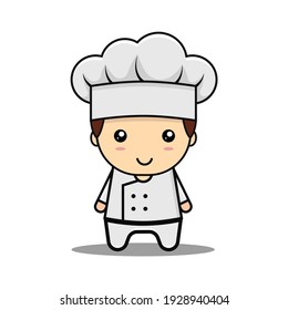 Kawaii Illustration Chef Vector Graphics