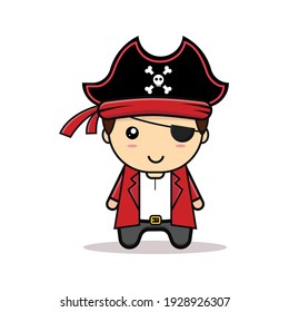 Kawaii illustration pirates vector graphics