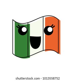 Kawaii ireland flag icon
