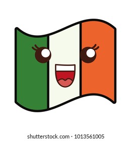 Kawaii ireland flag icon