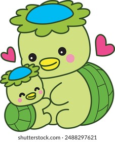 
Kawaii japanese mythology Kappa sticker cute.
Cute kappa mascot ghost japanese.
Kappa mother's day.
Mother hugging her son.