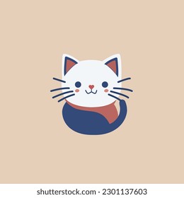 Un archivo KAWAII KITTEN Vector 