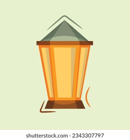 Kawaii Lantern Illustration Vektor. Perfekt für Ramadan Vibes