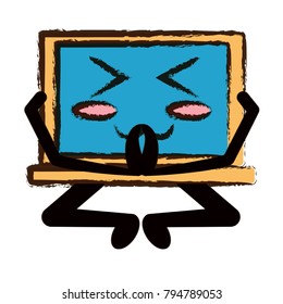 kawaii laptop computer icon