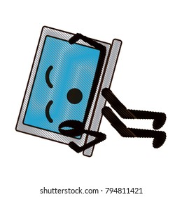 kawaii laptop computer icon