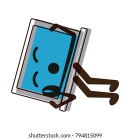 kawaii laptop computer icon