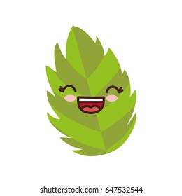 kawaii leaf icon