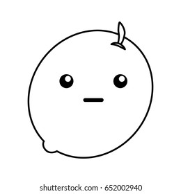 kawaii lemon cartoon