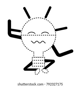 kawaii light bulb icon