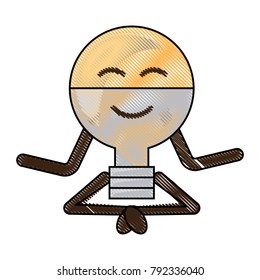 kawaii light bulb icon