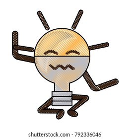 kawaii light bulb icon