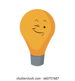 kawaii light bulb idea creativity cartoon
