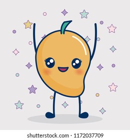 kawaii mango icon