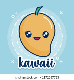 kawaii mango icon