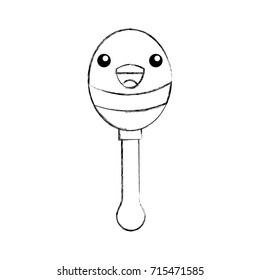 kawaii maraca instrument musical festival celebration