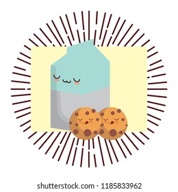 kawaii milk box design