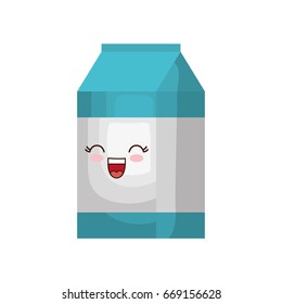 kawaii milk box icon