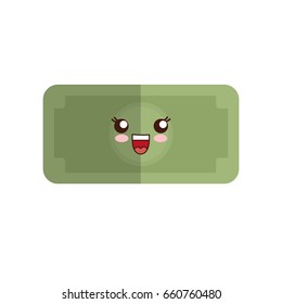 kawaii money bill icon