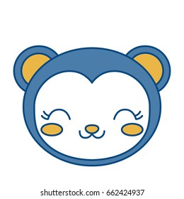 kawaii monkey icon