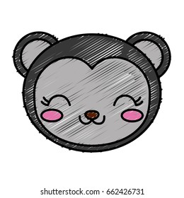 kawaii monkey icon