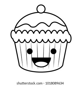 kawaii muffin icon