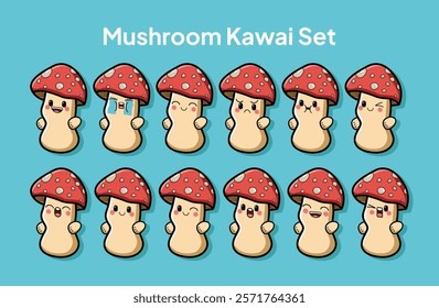 A Kawaii Mushroom Character Collection 