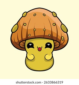 Kawaii Mushroom Character illustration design