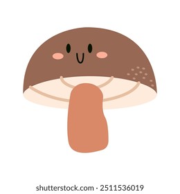 Kawaii mushroom in vegetables world