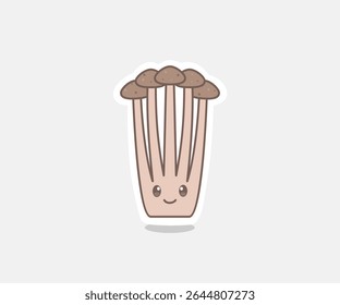 Kawaii Mushrooms Illustration – Cute Mushroom Characters for Hot Pot, BBQ, and Buffet Menu Design