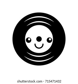 kawaii music vinyl disk vintage cartoon