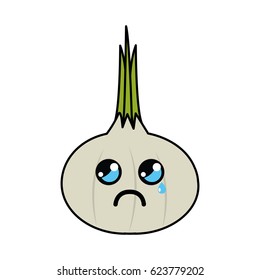kawaii nice cry garlic vegetable