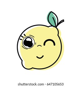 kawaii nice funny lemon fruit