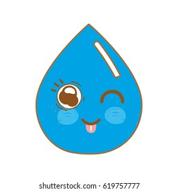 kawaii nice happy drop water