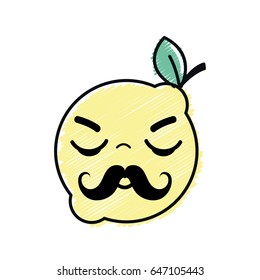 kawaii nice sleeping lemon fruit