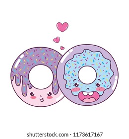 Kawaii Nice Sweet Donut Couple