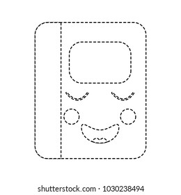 kawaii notebook school cartoon character