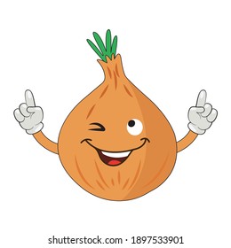 Kawaii Onion Cute vector design
