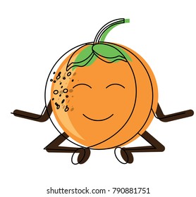 kawaii orange fruit icon