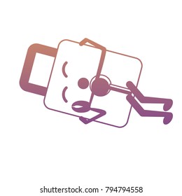 kawaii padlock icon image