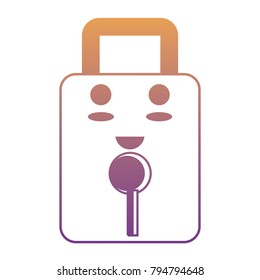 kawaii padlock icon image
