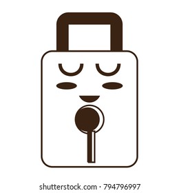 kawaii padlock icon image