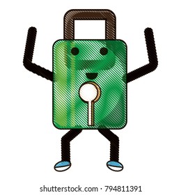 kawaii padlock icon image