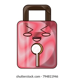kawaii padlock icon image