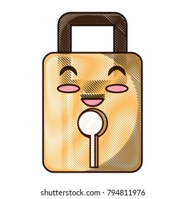 kawaii padlock icon image