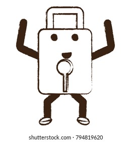 kawaii padlock icon image