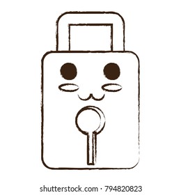kawaii padlock icon image